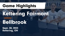 Kettering Fairmont vs Bellbrook  Game Highlights - Sept. 30, 2023