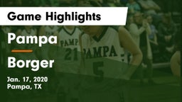 Pampa  vs Borger  Game Highlights - Jan. 17, 2020
