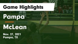 Pampa  vs McLean  Game Highlights - Nov. 27, 2021