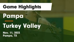 Pampa  vs Turkey Valley  Game Highlights - Nov. 11, 2023