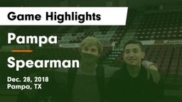 Pampa  vs Spearman Game Highlights - Dec. 28, 2018