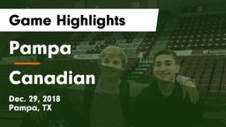 Pampa  vs Canadian  Game Highlights - Dec. 29, 2018