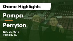 Pampa  vs Perryton  Game Highlights - Jan. 25, 2019