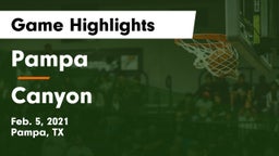 Pampa  vs Canyon  Game Highlights - Feb. 5, 2021