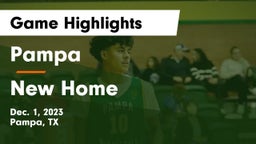 Pampa  vs New Home  Game Highlights - Dec. 1, 2023