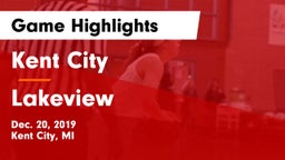 Kent City  vs Lakeview  Game Highlights - Dec. 20, 2019