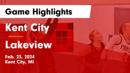 Kent City  vs Lakeview  Game Highlights - Feb. 23, 2024