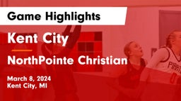 Kent City  vs NorthPointe Christian  Game Highlights - March 8, 2024