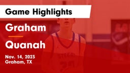 Graham  vs Quanah  Game Highlights - Nov. 14, 2023