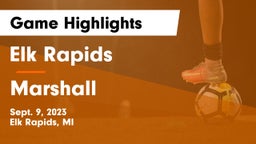 Elk Rapids  vs Marshall  Game Highlights - Sept. 9, 2023