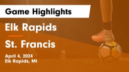 Elk Rapids  vs St. Francis  Game Highlights - April 4, 2024