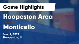 Hoopeston Area vs Monticello  Game Highlights - Jan. 2, 2024