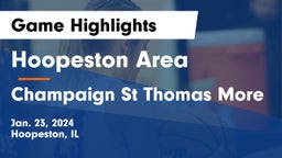 Hoopeston Area vs Champaign St Thomas More  Game Highlights - Jan. 23, 2024