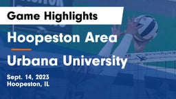 Hoopeston Area vs Urbana University Game Highlights - Sept. 14, 2023