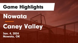 Nowata  vs Caney Valley  Game Highlights - Jan. 4, 2024