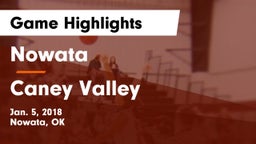 Nowata  vs Caney Valley  Game Highlights - Jan. 5, 2018