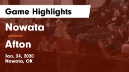 Nowata  vs Afton  Game Highlights - Jan. 24, 2020