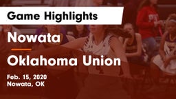 Nowata  vs Oklahoma Union  Game Highlights - Feb. 15, 2020