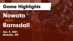 Nowata  vs Barnsdall  Game Highlights - Jan. 5, 2021