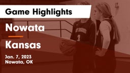 Nowata  vs Kansas  Game Highlights - Jan. 7, 2023