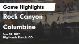 Rock Canyon  vs Columbine  Game Highlights - Jan 10, 2017