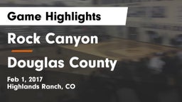 Rock Canyon  vs Douglas County  Game Highlights - Feb 1, 2017