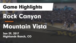 Rock Canyon  vs Mountain Vista  Game Highlights - Jan 29, 2017
