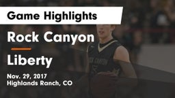 Rock Canyon  vs Liberty  Game Highlights - Nov. 29, 2017