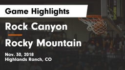 Rock Canyon  vs Rocky Mountain  Game Highlights - Nov. 30, 2018