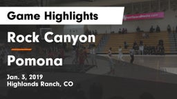 Rock Canyon  vs Pomona  Game Highlights - Jan. 3, 2019