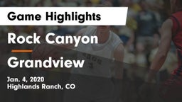 Rock Canyon  vs Grandview  Game Highlights - Jan. 4, 2020