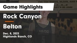 Rock Canyon  vs Belton  Game Highlights - Dec. 8, 2023
