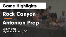 Rock Canyon  vs Antonian Prep  Game Highlights - Dec. 9, 2023