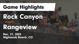 Rock Canyon  vs Rangeview  Game Highlights - Dec. 21, 2023