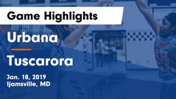 Urbana  vs Tuscarora  Game Highlights - Jan. 18, 2019