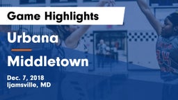 Urbana  vs Middletown  Game Highlights - Dec. 7, 2018