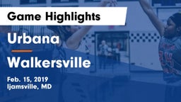 Urbana  vs Walkersville  Game Highlights - Feb. 15, 2019