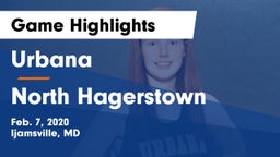 Urbana  vs North Hagerstown  Game Highlights - Feb. 7, 2020