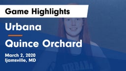 Urbana  vs Quince Orchard  Game Highlights - March 2, 2020