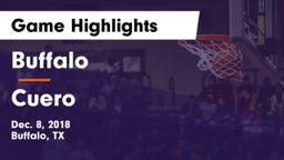 Buffalo  vs Cuero  Game Highlights - Dec. 8, 2018