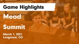 Mead  vs Summit  Game Highlights - March 1, 2021