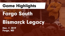 Fargo South  vs Bismarck Legacy  Game Highlights - Dec. 7, 2019