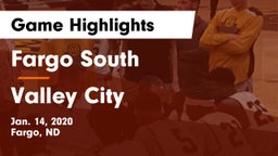 Fargo South  vs Valley City  Game Highlights - Jan. 14, 2020