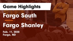 Fargo South  vs Fargo Shanley  Game Highlights - Feb. 11, 2020