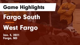 Fargo South  vs West Fargo  Game Highlights - Jan. 5, 2021