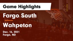 Fargo South  vs Wahpeton  Game Highlights - Dec. 16, 2021