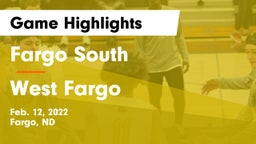 Fargo South  vs West Fargo  Game Highlights - Feb. 12, 2022