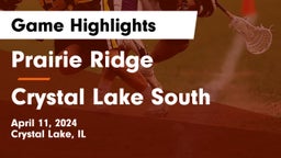 Prairie Ridge  vs Crystal Lake South  Game Highlights - April 11, 2024