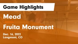 Mead  vs Fruita Monument  Game Highlights - Dec. 16, 2022