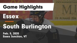 Essex  vs South Burlington Game Highlights - Feb. 5, 2020